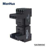 Manhua ชุดรีเลย์ฐานรีเลย์ F704 300vac 12a 4พิน