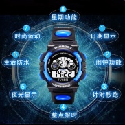 Colorful luminous digital watch male and female students of primary and