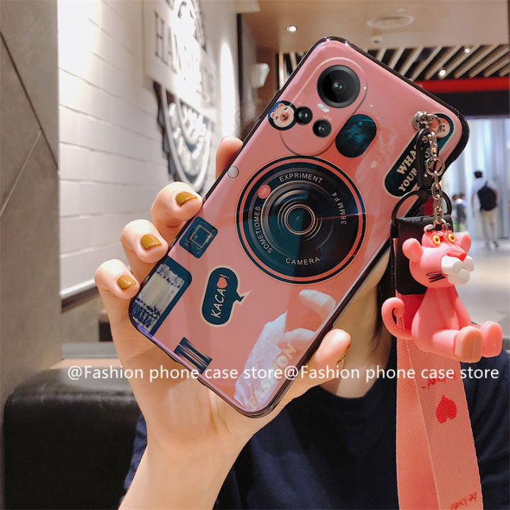 phone-case-เคส-oppo-reno10-reno10pro-plus-5g-เคสลายกล้องบลูเรย์อินเทรนด์พร้อมสายคล้องตุ๊กตาการ์ตูนน่ารักฝาหลัง2023