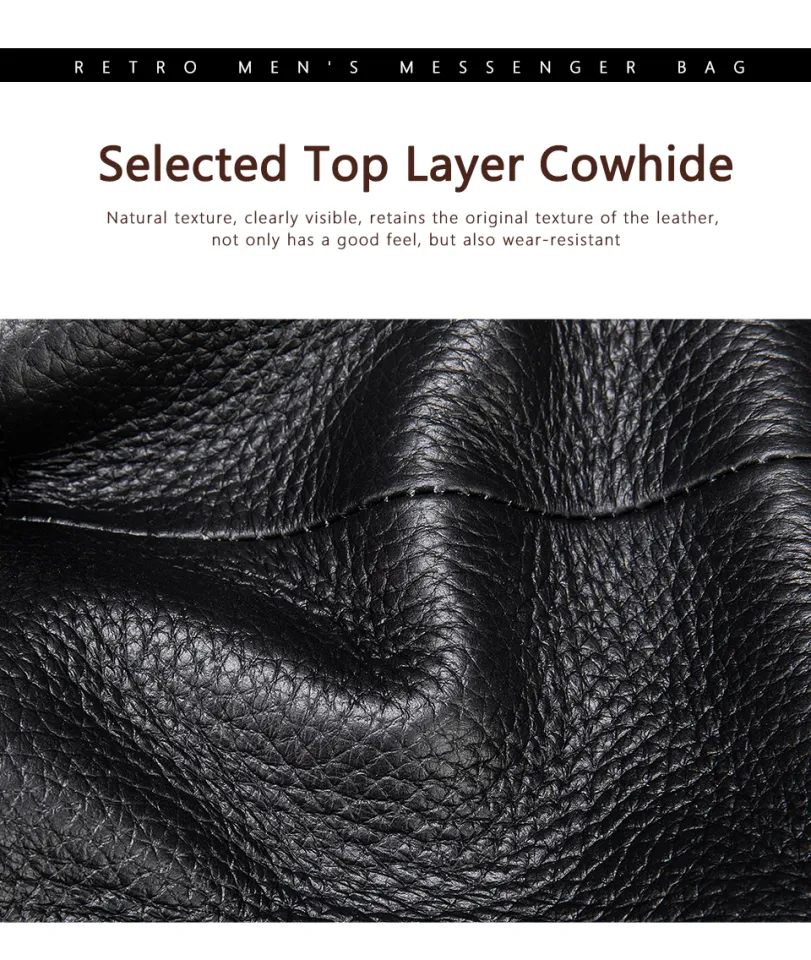 WESTAL 100% Genuine Leather Men's Bag ipad Flap Crossbody Bags Men Leather  Designer Bag Male Messenger Top-handle Bags for Men