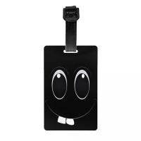 【DT】 hot  Funny Black Cat Faces Cartoon Luggage Tag for Suitcases Kitten Eye Privacy Cover ID Label