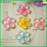 EWUSA 20Pcs มี5สี แหวนนิ้วเรซิน เรซิน โปร่งใสโปร่งใส แหวนสวมนิ้ว เครื่องประดับงานปาร์ตี้ มีสไตล์ ฤดูร้อนสำหรับผู้หญิง