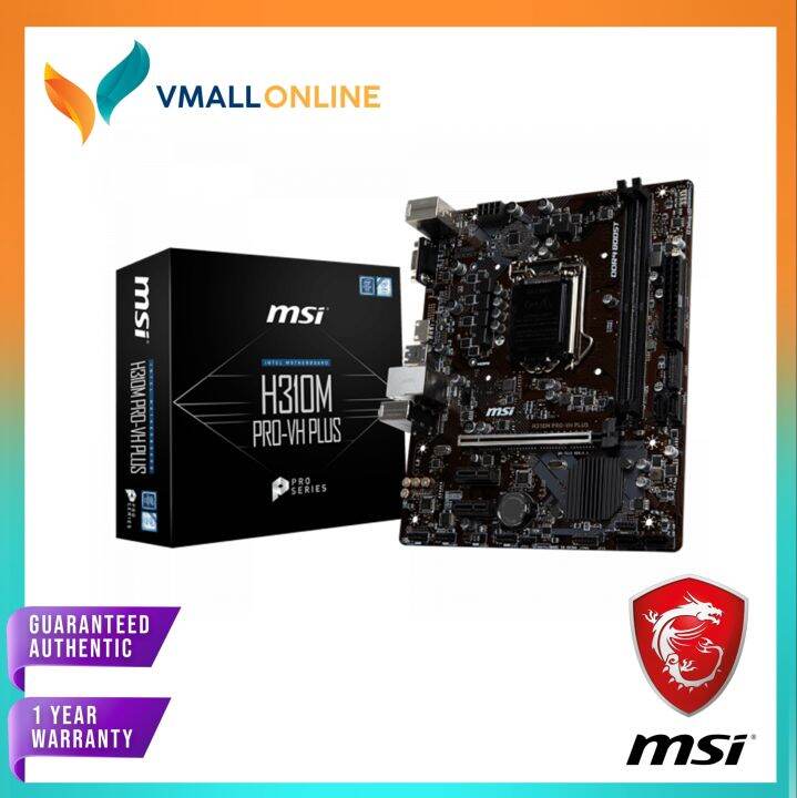 MSI H310M PROVH PLUS Intel H310 Micro ATX Intel Motherboard Lazada PH