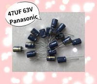 47UF 63V Panasonic  10ชิ้น/1ชุด