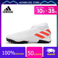 【100% genuine】Adidas Football Shoes-Adidas Nemeziz 19.3 Laceless TF White Size 39-45 รองเท้าสตั๊ด รองเท้าฟุตบอลผู้ชาย สตั๊ดฟุตบอล รองเท้าสตั๊ด Adidas Sports Mens Football Boots