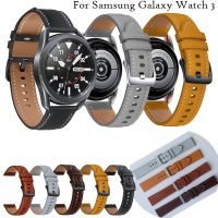 [SOSO 3C accessories] สายนาฬิกาข้อมือสำหรับ Samsung Galaxy Watch 3 45มม. 41มม. เดิม22มม. สายหนังแท้สายรัดข้อมือสร้อยข้อมือ Galaxy Watch 46มม. 42มม