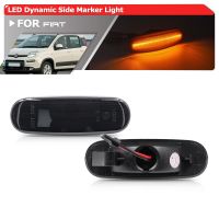 2x Smoked Dynamic Led Position City Lamp Clearance Side Marker Lights For Fiat Grande Punto Punto Evo Abarth Panda Idea Mulipla