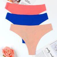 Thongs Seamless G-String Soft Silk Briefs Panties