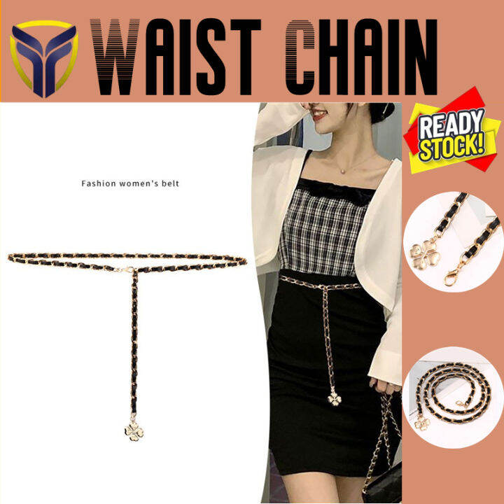 【Franco Fashion】ผู้หญิงเอวโซ่ผู้หญิงกับกระโปรงโลหะโซ่เข็มขัดแฟชั่นฤดู