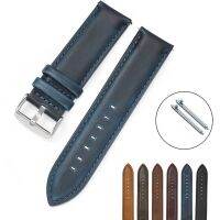 ஐ■☸ 18 20 22mm Watch Band For Garmin Vivoactive 3 4 4S/ Venu 2 Plus SQ 2 Forerunner 645 245m 265 Leather Strap Watchband Accessories