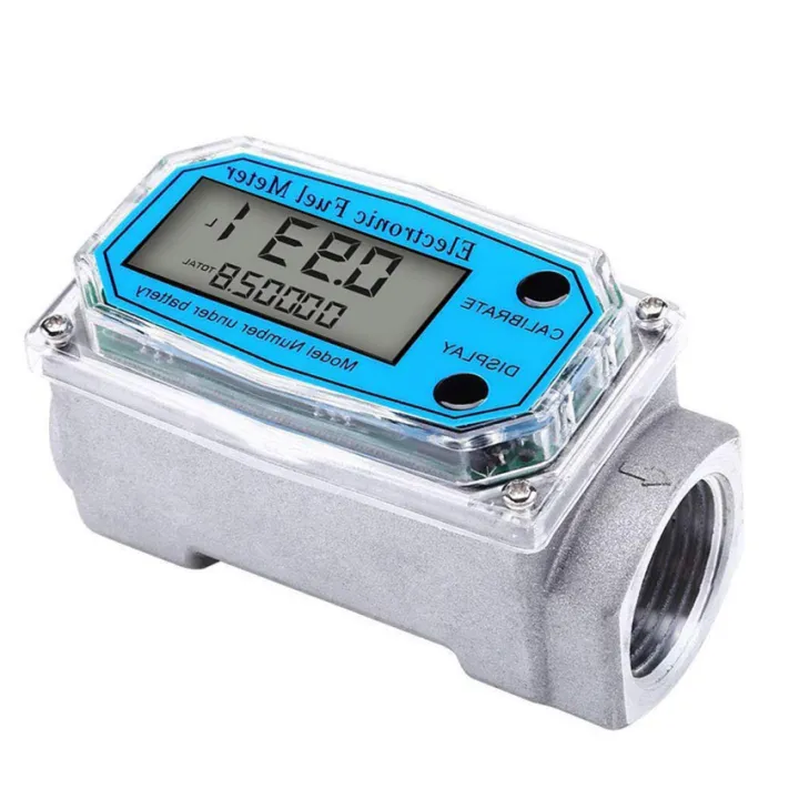 Digital Fuel Flow Meter Car Gasoline Methanol Water Flow Meter Counter ...