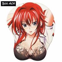 โรงเรียนมัธยม DXD Rias Gremory H2.8Cm พักที่รองเม้าส์ข้อมือเล่นเกม3D นุ่มขนาดใหญ่