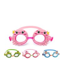 Fonoun Swim Eyewear Goggles for 3-6 Years Old Children High Quality Lenses Cartoon Model Adjustable Strap Nose Bridge