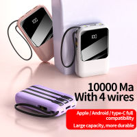 Power Bank 20000mAh พาวเวอร์แบงค์  มีปลั๊กในตัว ความจุ  ของแท้ 100%  Power Bank ถือง่าย ท่องเที่ยว แบต เพาเวอร์แบงค์ Quick Charge