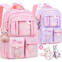 【Hot Sale】 The new of elementary school students schoolbags for girls is ultra-light reducing the burden and protecting spine large-capacity childrens backpack grades 1-6