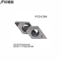 DCGT070202 DCGT070204 DCGT11T302 DCGT11T304 DCGT11T308 PCD CBN CNC Diamond Dlade Turning Insert สําหรับเครื่องมือกลึง