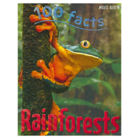 100ข้อเท็จจริงของป่าฝนเด็ก Bab หนังสือวิทยาศาสตร์สารานุกรมความรู้ภาษาอังกฤษ Original หนังสือหนังสือ