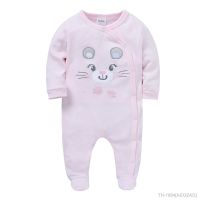 ❁☢ Infantil bebê menina footies roupas de manga cheia algodão macacão dos desenhos animados impressão recém-nascido meninos onesie