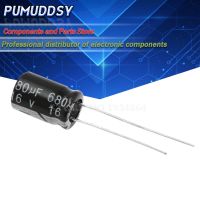 50PCS Higt quality 16V680UF 8*12mm 680UF 16V 8*12 Electrolytic capacitor WATTY Electronics