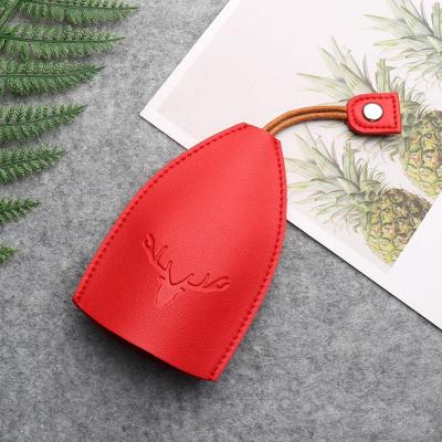 【CW】Christmas Elk Key Cute Pull Out Key Wallets Case PU Leather Key Case Pull Type Pocket Key Holder For Keys Leather keychain