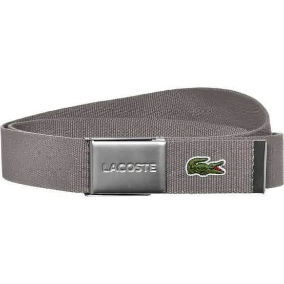 Lacoste Men's Engraved Buckle Belt