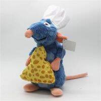 Ratatouille เรมี่หมวกขนมปังตุ๊กตาสัตว์จำลองตุ๊กตาหนูจากดิสนีย์30ซม. สำหรับเด็กผู้ชายวันเกิดของตกแต่งห้อง