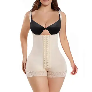 High Compression Short Girdle With Brooches Bust For Daily And