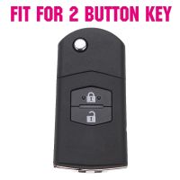 fvdbsdv AX 2 Button Silicone For Mazda Demio 2 3 5 6 M2 M3 M5 M6 CX-5 CX-7 CX-9 RX-8 MX5 MPV Car Remote Key Fob Shell Cover Case