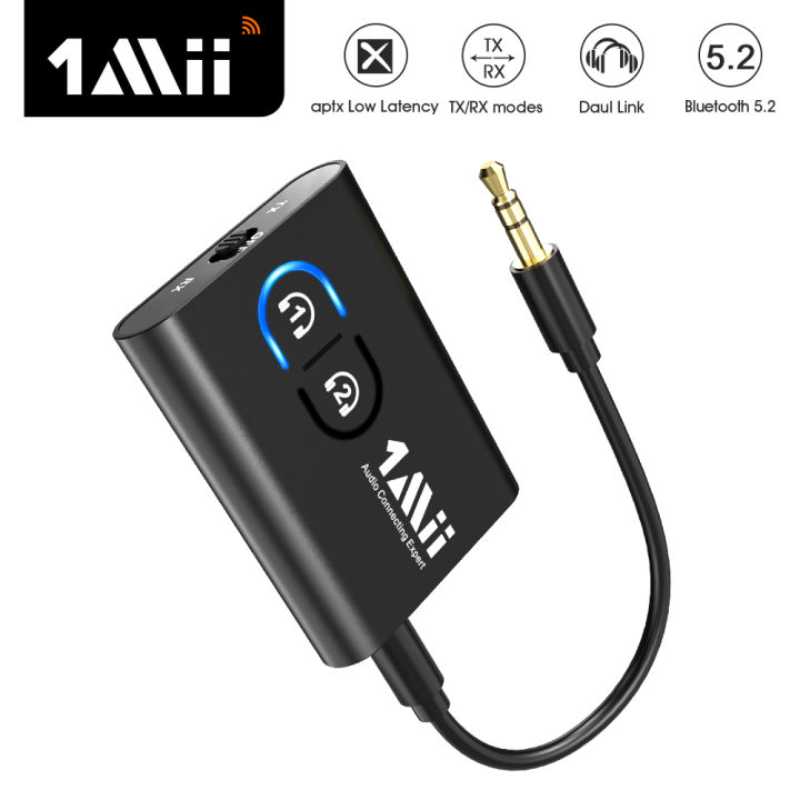 1mii Ml300 Portable Bluetooth 52 Receiver Transmitter Audio Aptx Ll Hd 280mah Battery 35mm Aux 7551