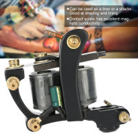 Professional 10 Warp Coils Tattoo Machine Handmade Tattoo Gun Shader Liner Black A