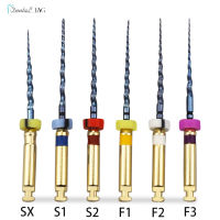 ทันตกรรมรากคลองไฟล์ทองเอนโดโรตารีซูเปอร์ไฟล์โกลเด้น Endodontic ไฟล์21มิลลิเมตรนิกเกิลไทเทนียมเครื่องมือทันตกรรม