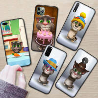 269RR Talking Tom Cat อ่อนนุ่ม ซิลิโคน เคสโทรศัพท์ ปก หรับ OPPO Find X3 A33 A93 A57 A77 A96 A95 A73 F9 A32 A94 A74 A91 A17 Pro Lite Neo