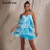 hot【DT】 2022 W22A190 Tassel and Sleeveless Female Latin Dresses for Ballroom Belly Tango Practice