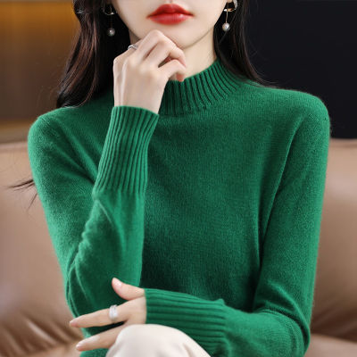 Quality 2023 Autumn Style Elegant Turtleneck Turtleneck Regular Sweater Womens Sweater 2023