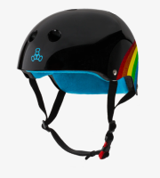 THE CERTIFIED SWEATSAVER HELMET RAINBOW BLACK หมวกกันน๊อค safety  SURFSKATE