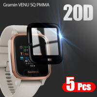 20D Curved Edge ป้องกันฟิล์มสำหรับ Garmin VENU Sqgarmin VENU SQ Smart Watch Soft Screen Protector อุปกรณ์เสริม (ไม่ใช่แก้ว)