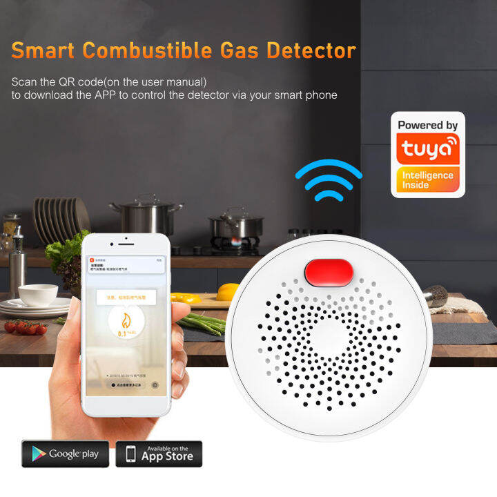 KKmoon WIFI Combustible Gas Alarm Smart Combustible Gas Detector