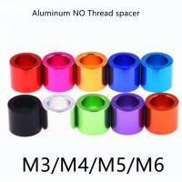 10pcs  M3 m4 m5 m6*2/3/4/5/6/8/10 colourful aluminum washer Bushing gasket Spacer sleeve Non-thread standoffs For RC Model Parts Clamps