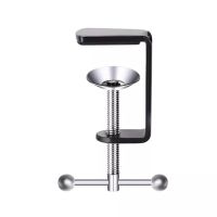 Universal C Shape Table Mount Clamp for Fittings Metal Desk Clip Hose Microphone Stand Base Aluminum Alloy Mount Holder