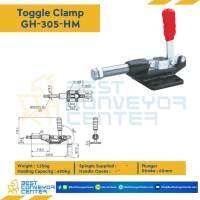 ท็อกเกิ้ลแคลมป์ Toggle Clamp แบบดัน GH-305-HM