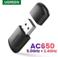 UGREEN รุ่น 20204,50340 อะแดปเตอร์ Wifi ตัวรับสัญญาณ WiFi 650Mbps / 1300Mbps USB WiFi 2.4G / 5G Network **PCคอมพิวเตอร์