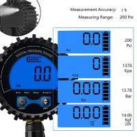 Upgrade Digital Tire Pressure Gauge Air Chuck and Compressor Accessories LCD Display Heavy Duty LED Spotlight 200PSI