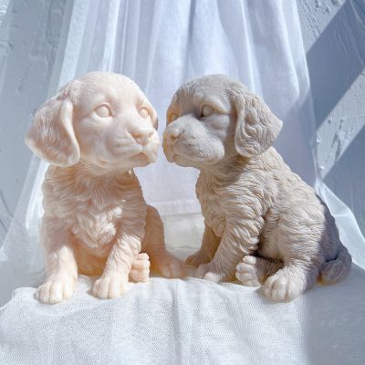 Springer Spaniel Puppy Candle Silicone Mold 3D Animal Cute Puppies Statue Soy Wax Mould Dog Lover Gift Home Decor Molds