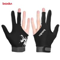 Boodun 1PCS 3 Fingers Billiard Gloves Pool Snooker Glove for Men Women Fits Left Right Hand Billiard Shooters Snooker Gloves