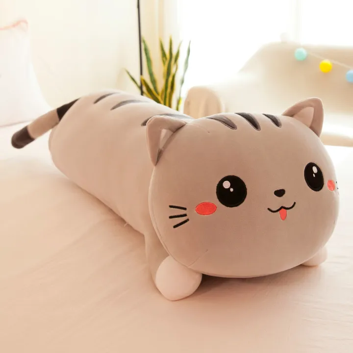 Guoh Store Kawaii Lying Cat Soft Plush Pillow Down Cotton Stuffed Lovely  Animal Toys Doll Home and Car Decoration Height:50cm | Lazada PH
