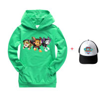 PAW Patrol Boys Hoodies หญิงแขนยาว Hooded เสื้อกันหนาว Hoodie พ็อกเก็ตรูปแบบการ์ตูนพิมพ์ Sweatshirt K1083A เด็กเสื้อผ้า Pullover Casual Sport