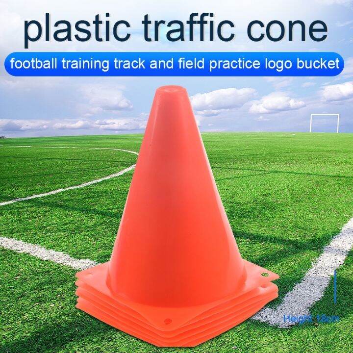 ∏ COD 7Inch Plastic Cones (6Pack) MultiPurpose Traffic Cone Ready