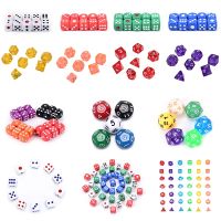 【LZ】 Multi-facetado número jogando jogos jogo de dados 6 lados opacos dados para bar pub clube festa família jogo de tabuleiro polyhedral cor presente