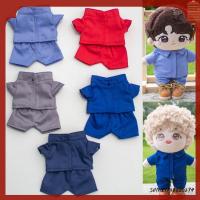 SHIWEI732880294 Kids Toys ตุ๊กตา1/12ชิ้นเสื้อโค้ทเสื้อโค้ท15ซม./20ซม. เสื้อผ้าตุ๊กตา15ซม./20ซม. 1ชุดเสื้อยีนส์สำหรับตุ๊กตาแฟชั่น