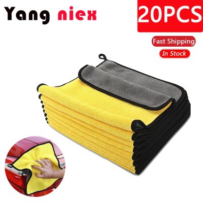 hot【DT】 3/10/20pc Truck Car Thickened Absorbent Microfiber Cleaning Dry Rag Detailing